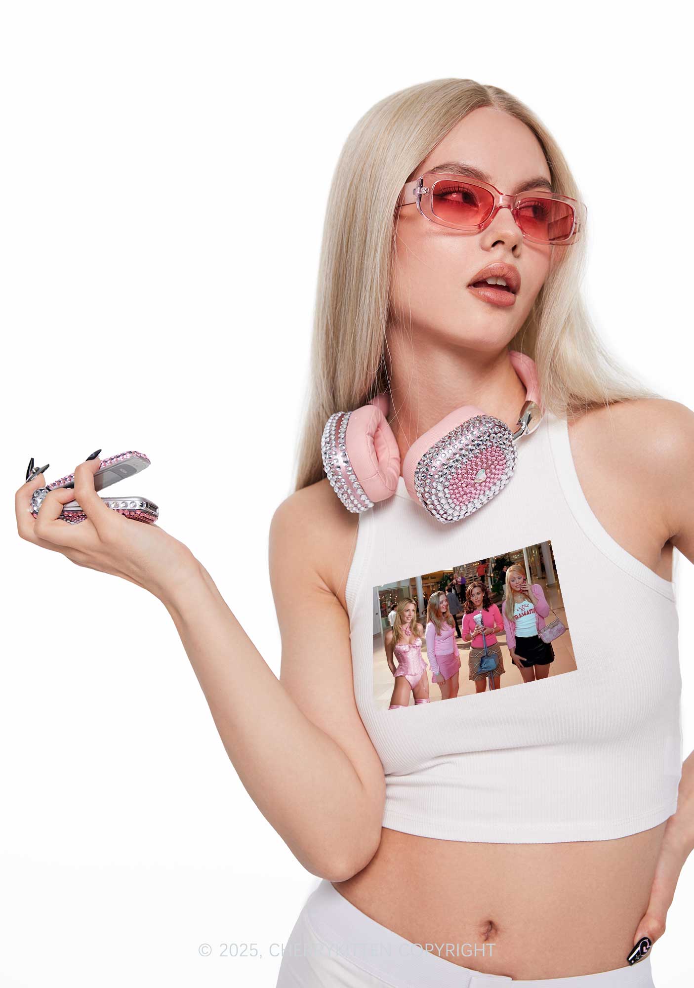Custom Girls Movie Y2K Crop Tank Top Cherrykitten