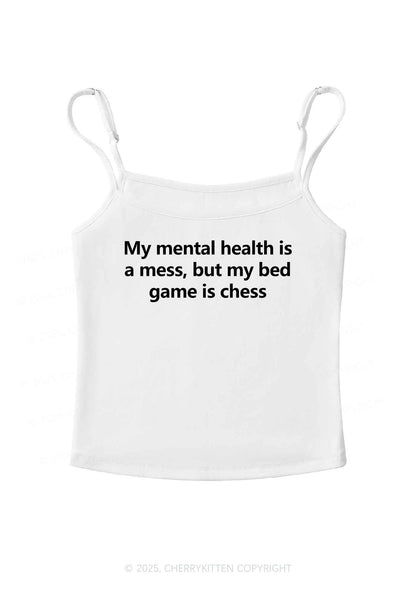 My Mental Health Is Mess Y2K Spaghetti Strap Cami Cherrykitten