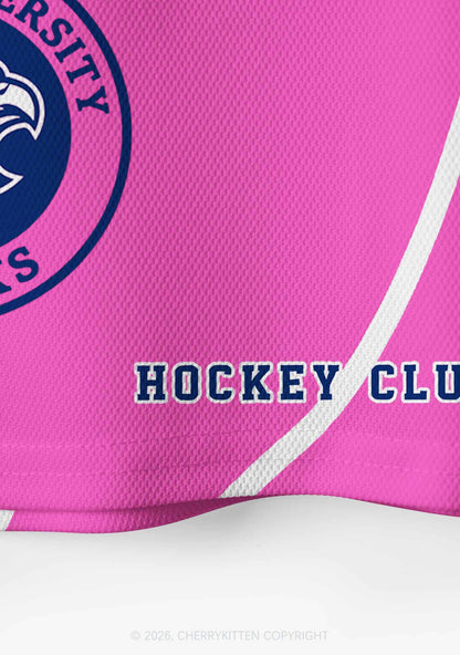 Pink Hockey Team JL Y2K Crop Sport Jersey Shirts Cherrykitten
