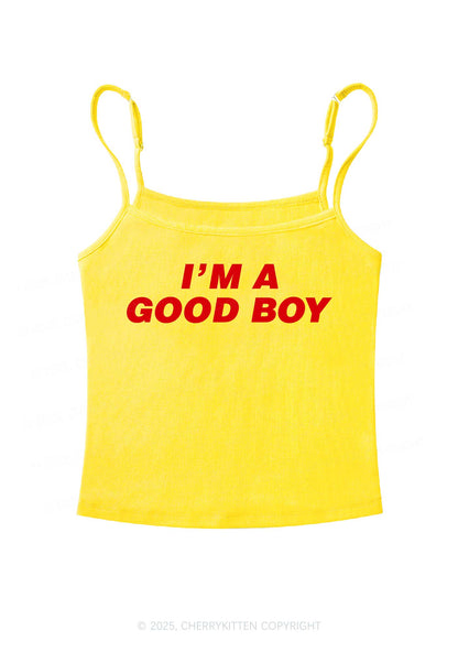 Im A Good Boy Y2K Spaghetti Strap Cami Cherrykitten