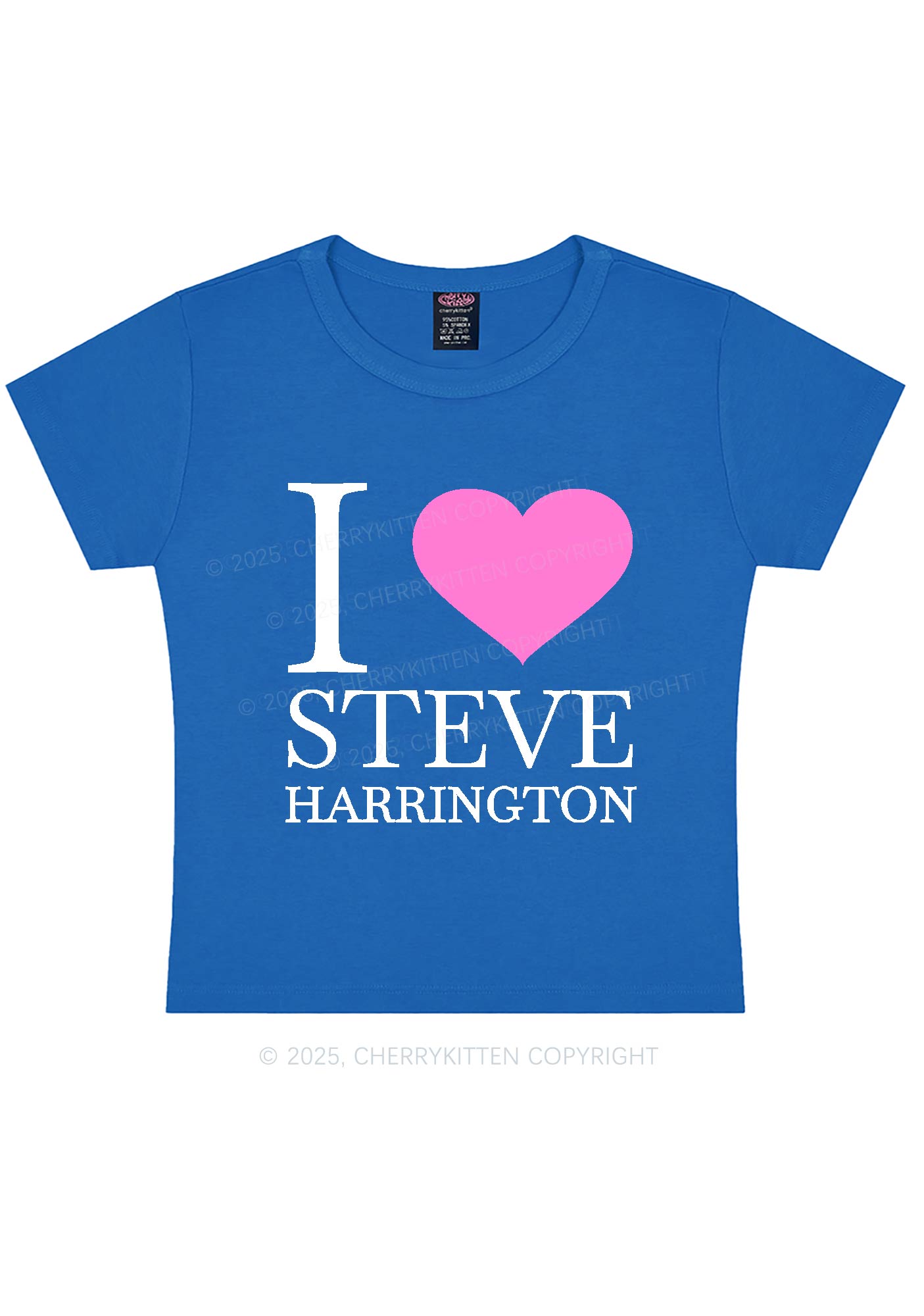 I Love SH Y2K Baby Tee Cherrykitten