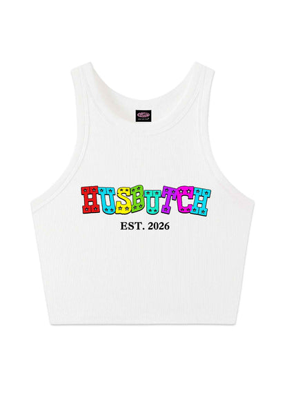 Custom Year Rainbow Husbutch Pride Y2K Crop Tank Top Cherrykitten