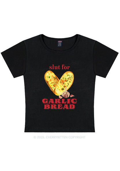 Slxt For Garlic Bread Y2K Baby Tee Cherrykitten