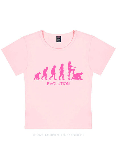 Female Evolution Y2K Baby Tee Cherrykitten