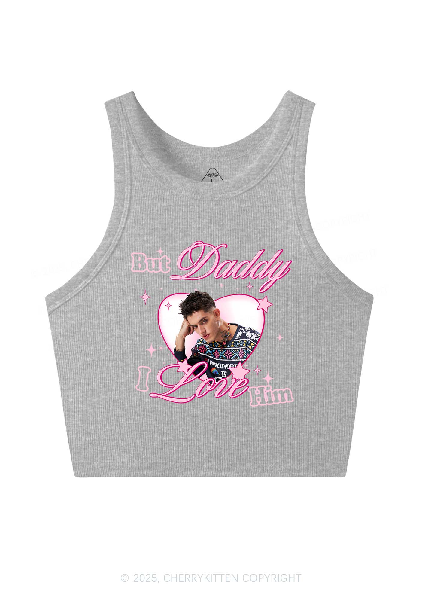 Custom But Daddy I Love Y2K Crop Tank Top Cherrykitten