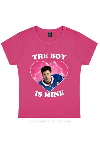 The Boy Is Mine HR Y2K Baby Tee Cherrykitten