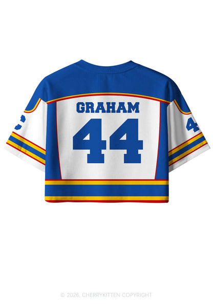 I Love Hockey Boy GG Y2K Crop Sport Jersey Shirts Cherrykitten