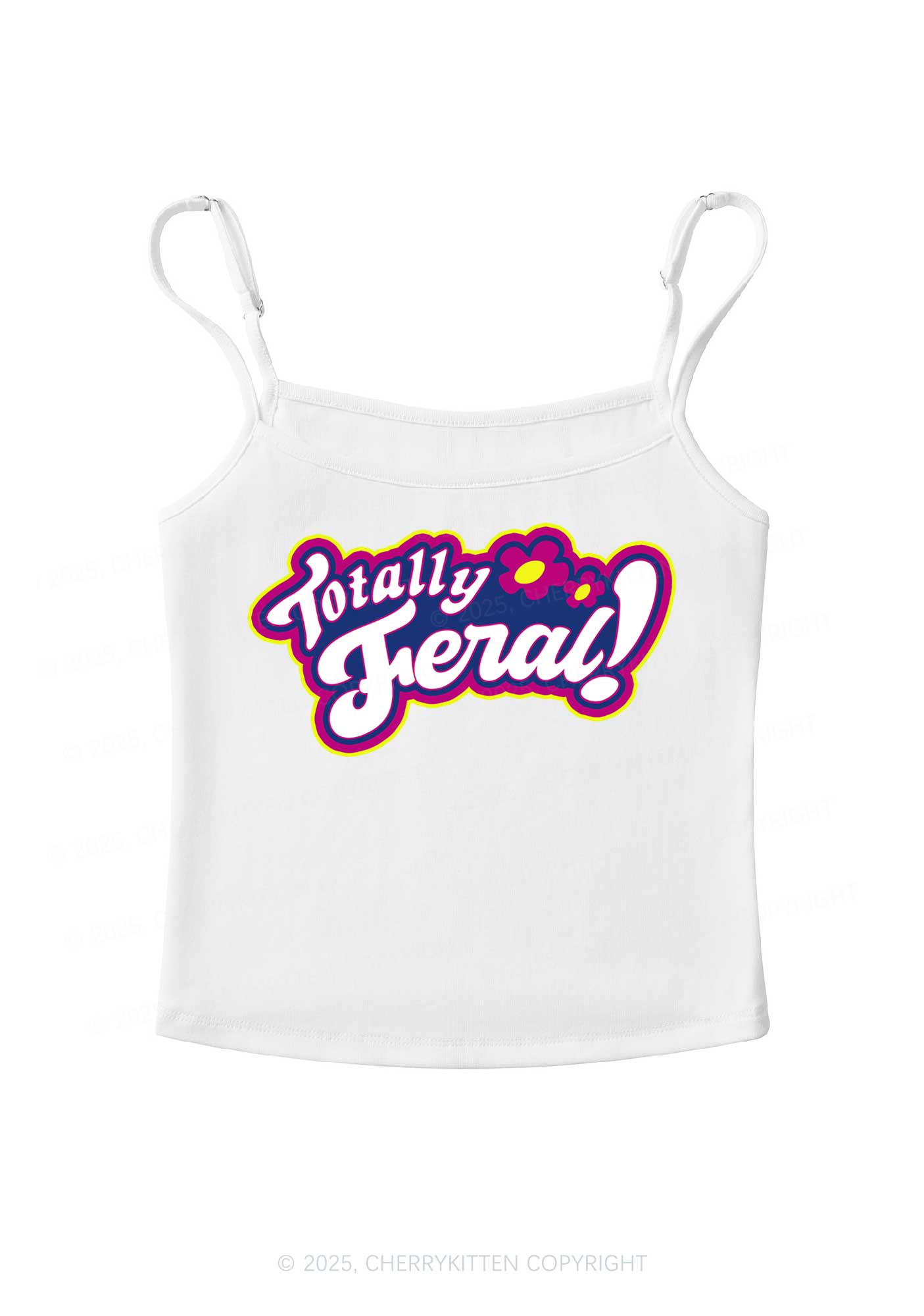 Totally Feral Y2K Spaghetti Strap Cami Cherrykitten
