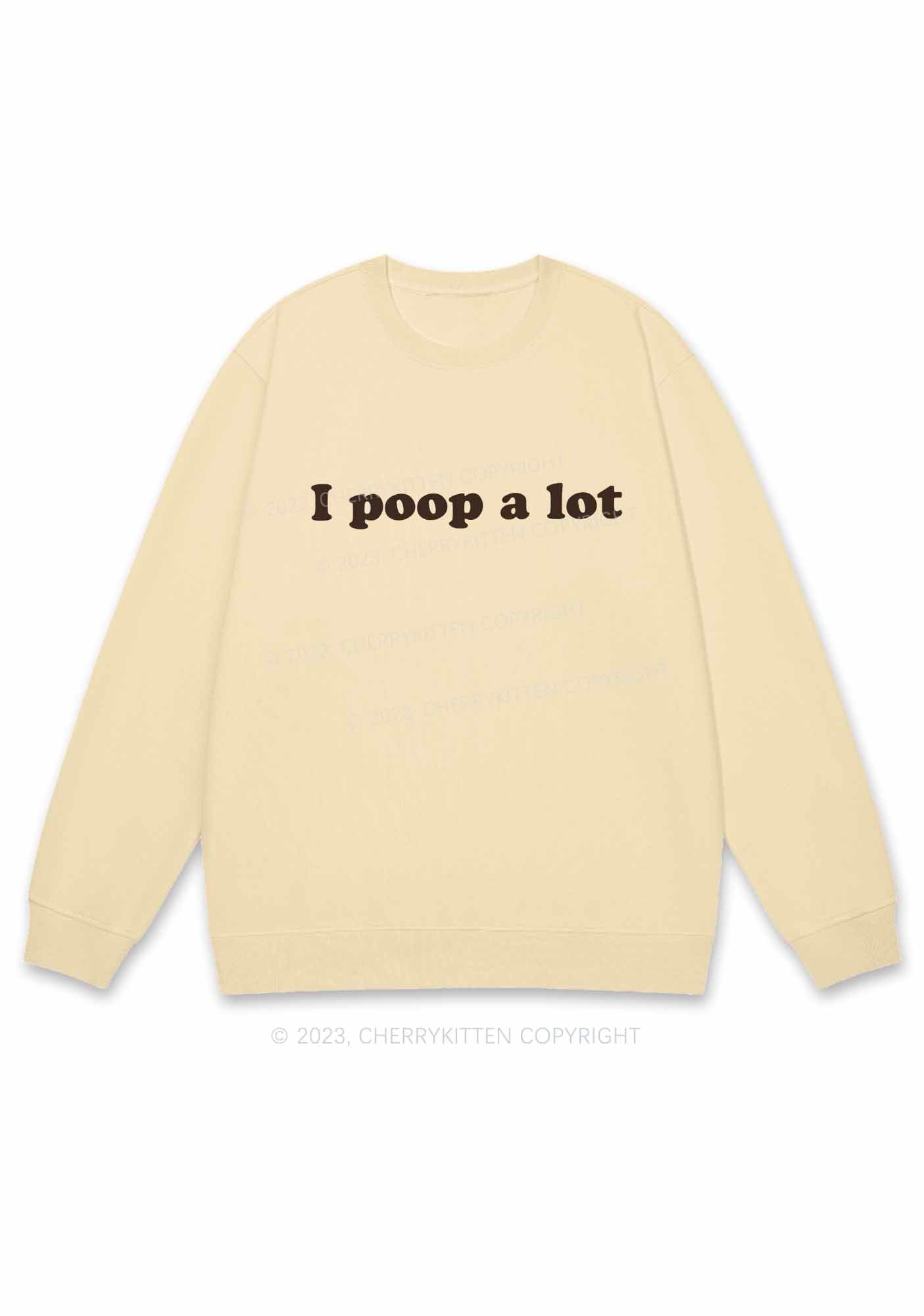 Poop A Lot Y2K Sweatshirt Cherrykitten
