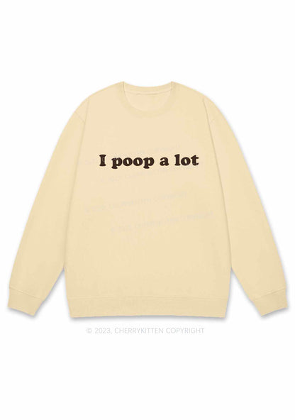 Poop A Lot Y2K Sweatshirt Cherrykitten