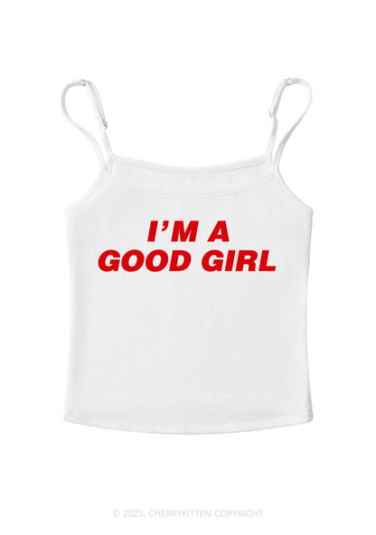 Im A Good Girl Y2K Spaghetti Strap Cami Cherrykitten