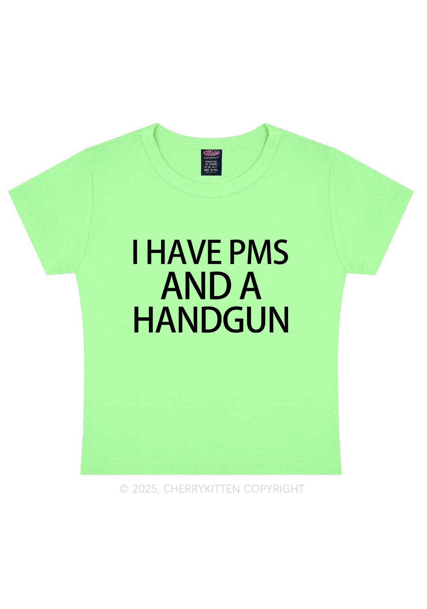 I Have Pms Y2K Baby Tee Cherrykitten