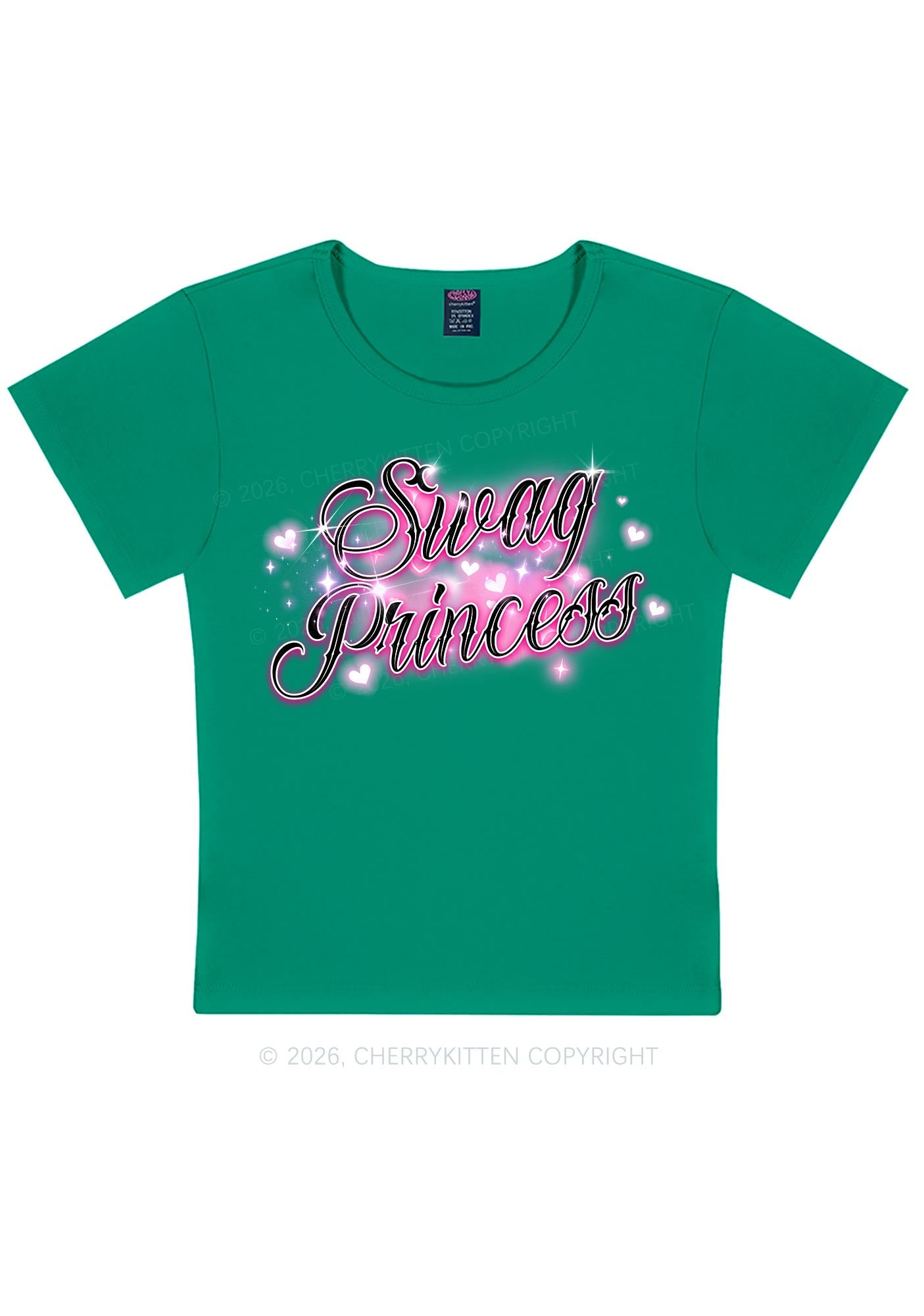 Swag Princess Y2K Baby Tee Cherrykitten