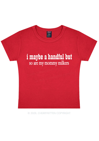 Handful Mommy Milkers Y2K Baby Tee Cherrykitten