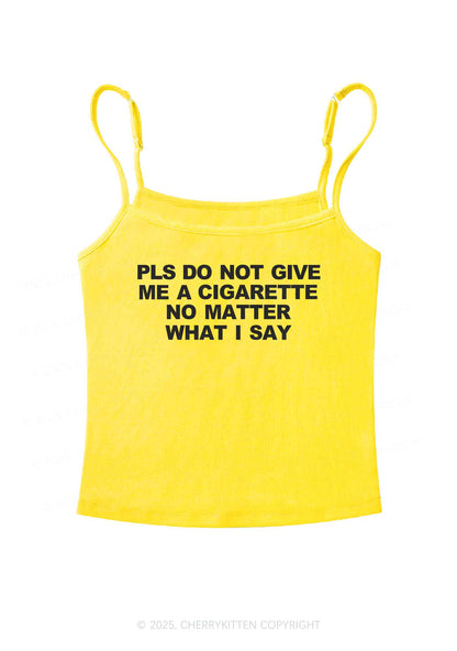 Don't Give Me Cigarette Y2K Spaghetti Strap Cami Cherrykitten