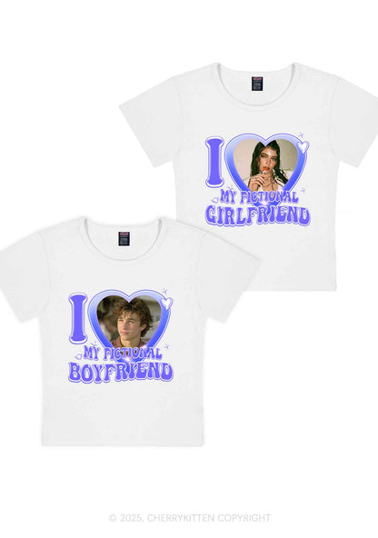 I Love My Fictional GF BF Y2K Valentine's Day Baby Tee Cherrykitten