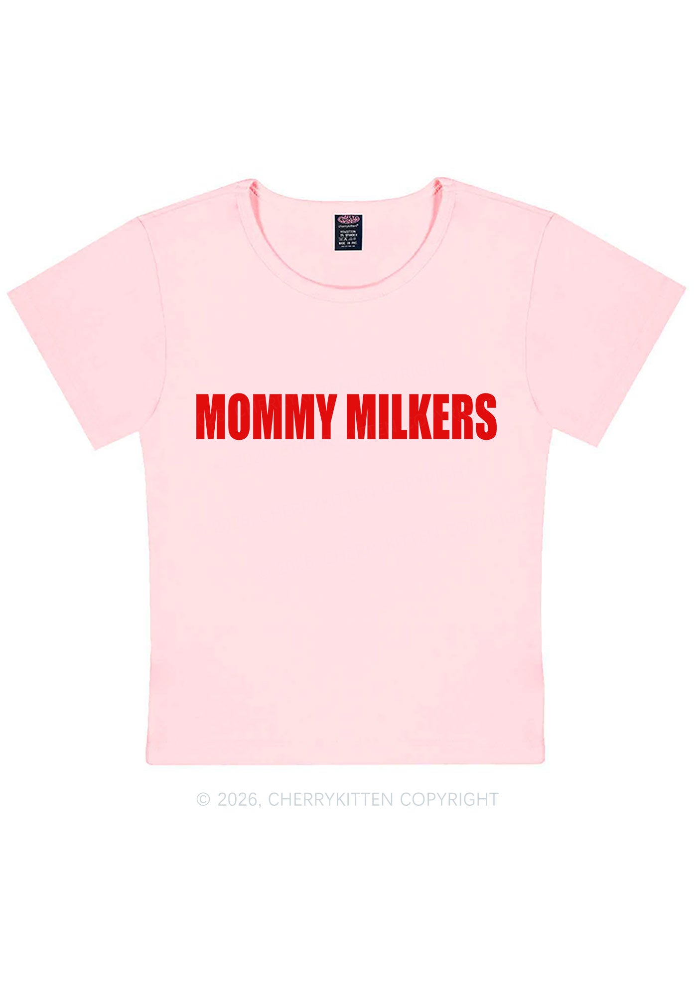 Mommy Milkers Y2K Baby Tee Cherrykitten