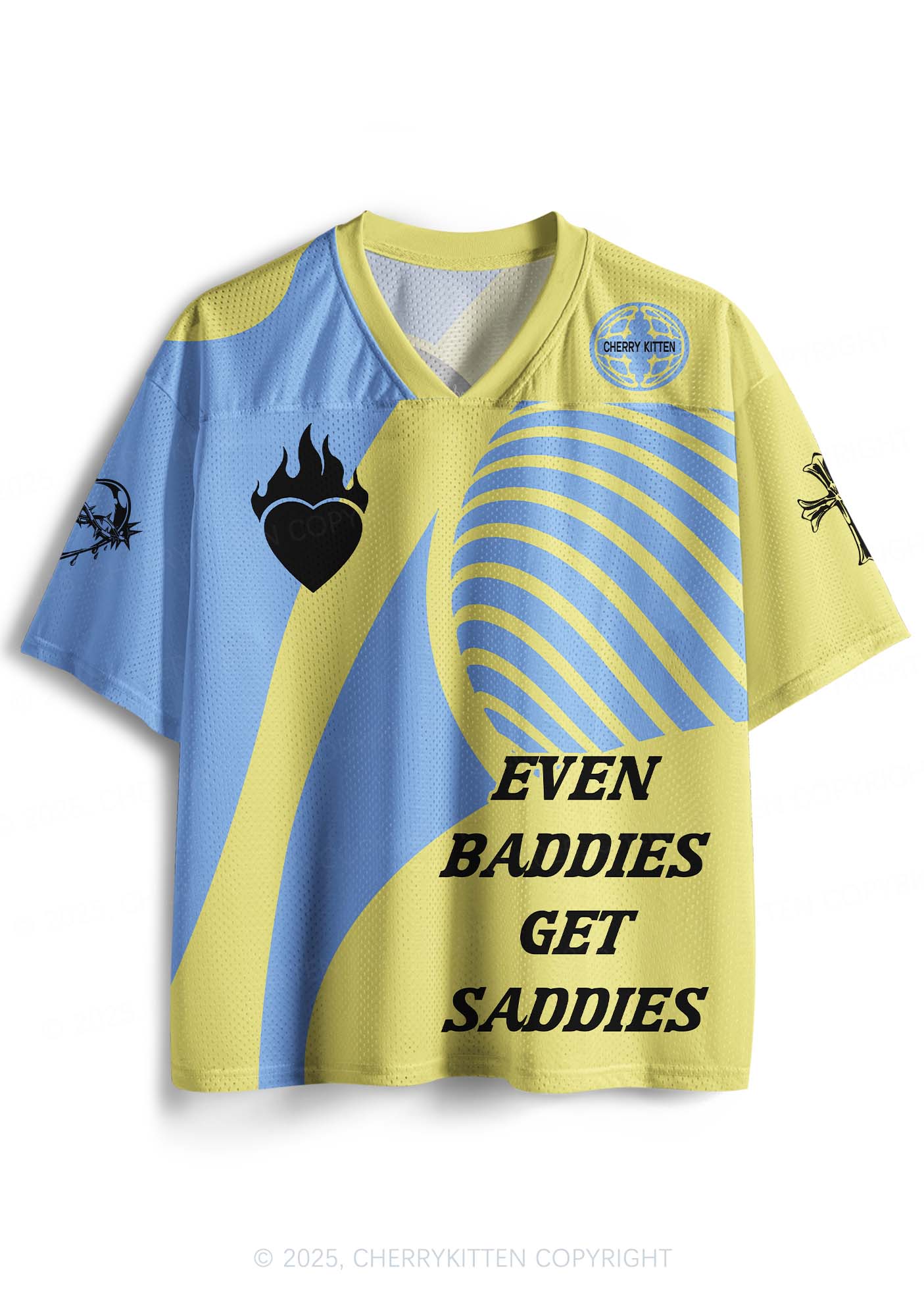 Custom Baddies Get Saddies Y2K Sport Jersey Shirts Cherrykitten