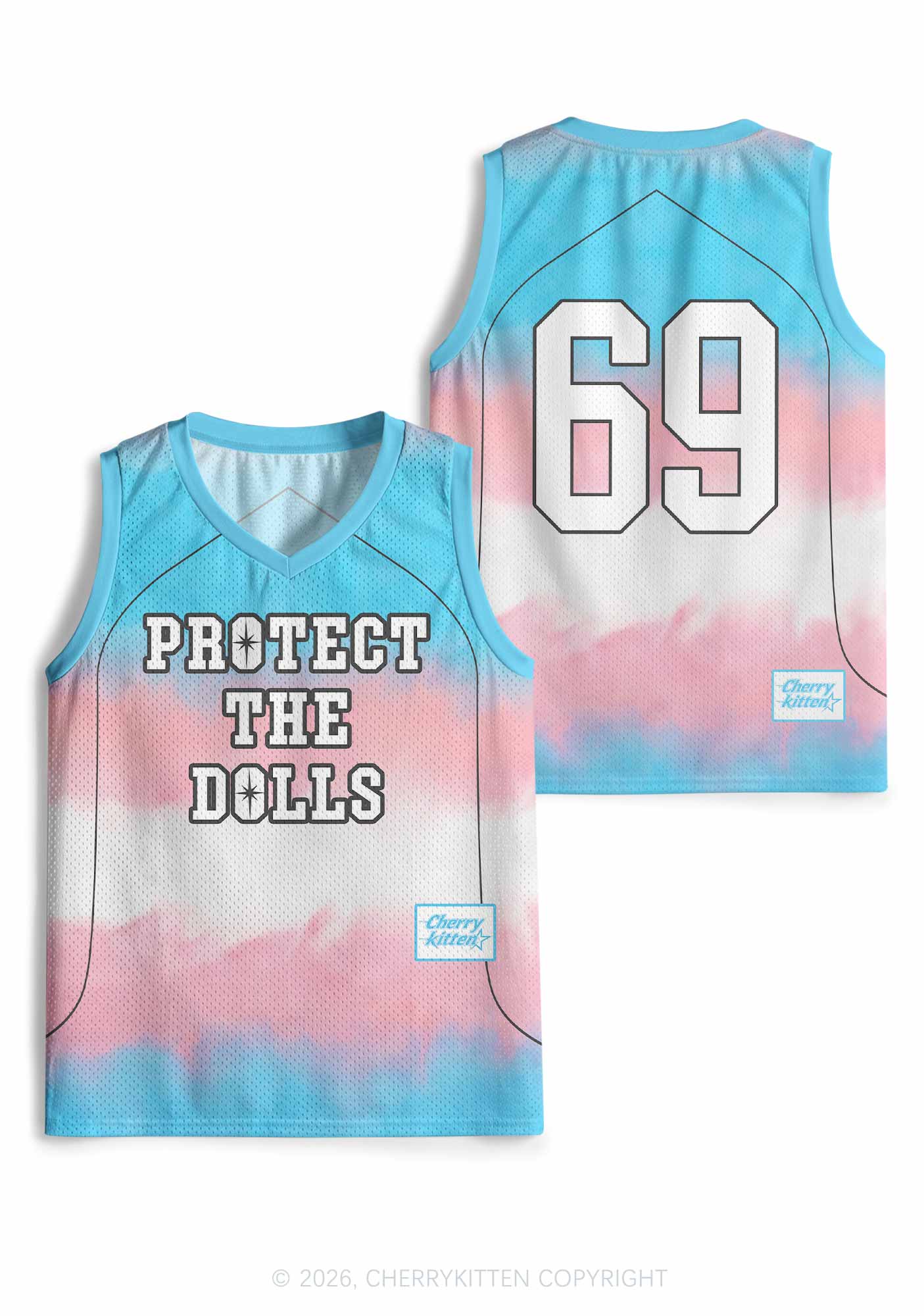 Trans Protect The Dolls Pride Y2K Sport Jersey Tank Cherrykitten