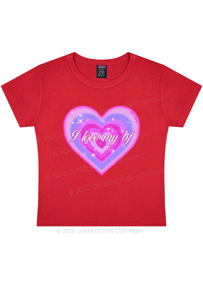 I Love My BF Heart Y2K Valentine's Day Baby Tee Cherrykitten