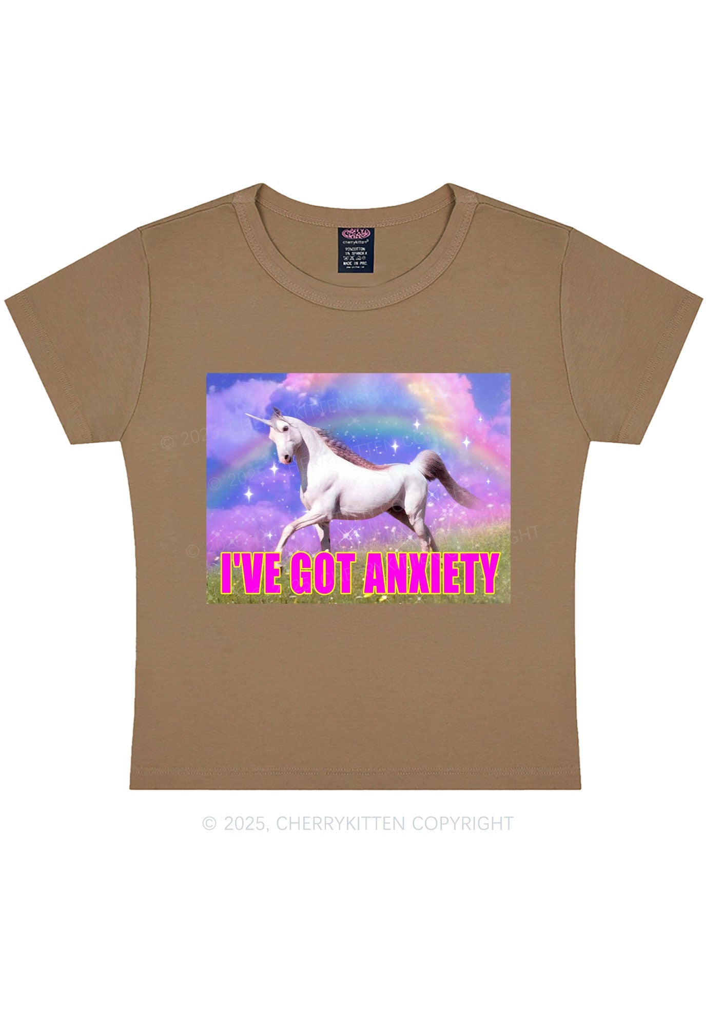 I've Got Anxiety Y2K Baby Tee Cherrykitten