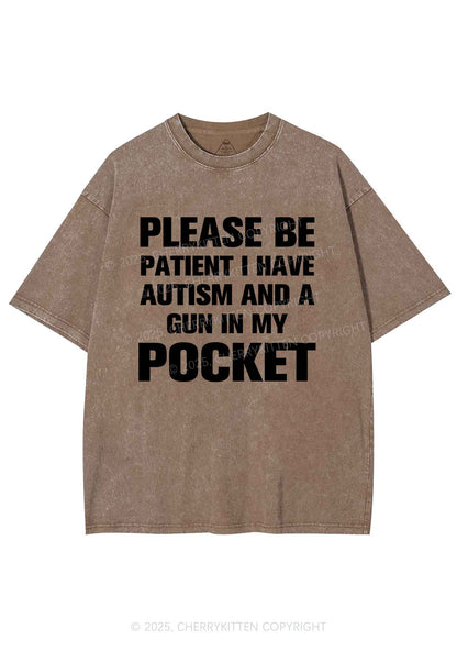 Please Be Patient Y2K Shirts Washed Tee Cherrykitten