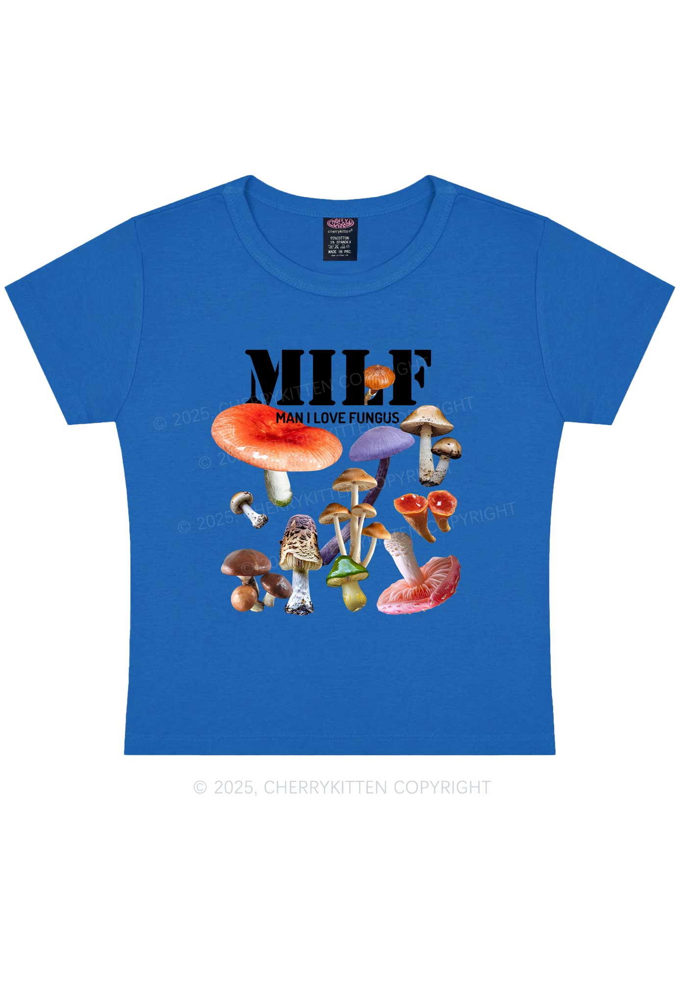 Man I Love Fungus Y2K Baby Tee Cherrykitten