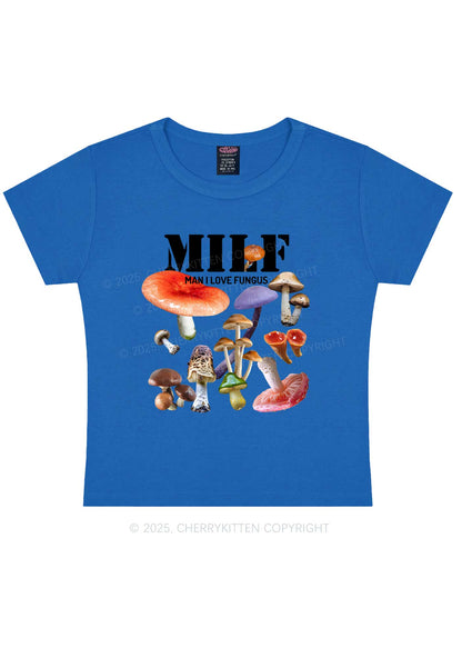 Man I Love Fungus Y2K Baby Tee Cherrykitten