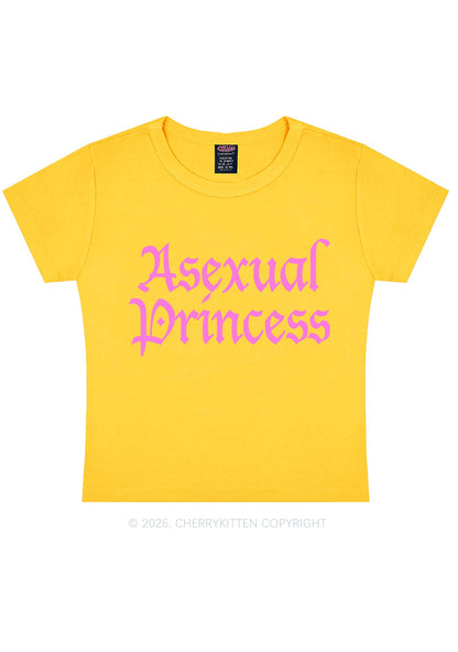 Asexual Princess Pride Y2K Baby Tee Cherrykitten