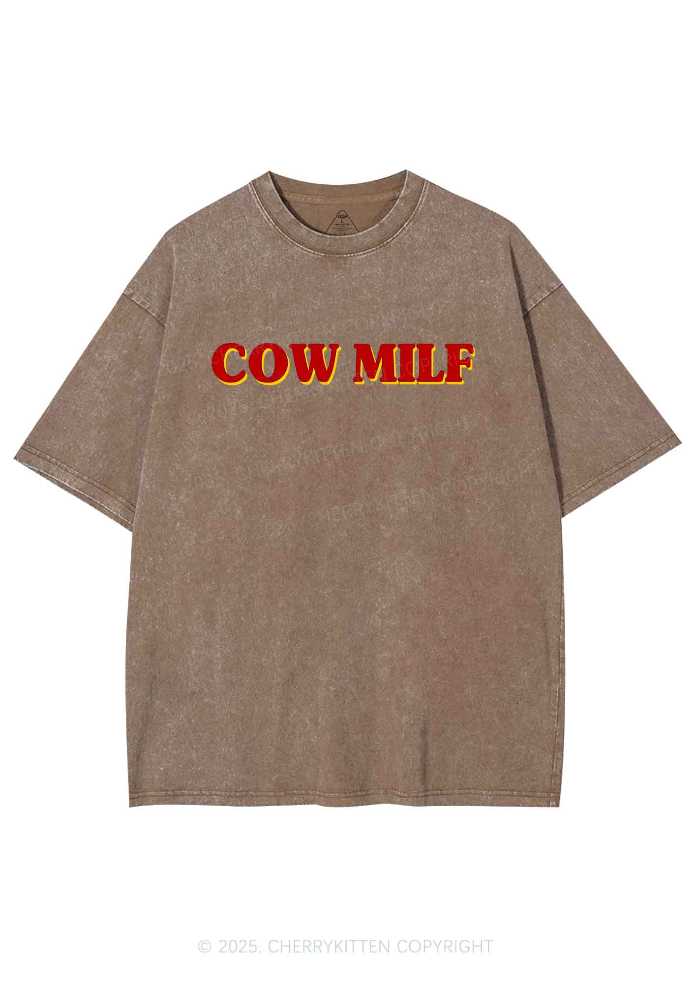 Cow Mxxf Y2K Washed Tee Cherrykitten