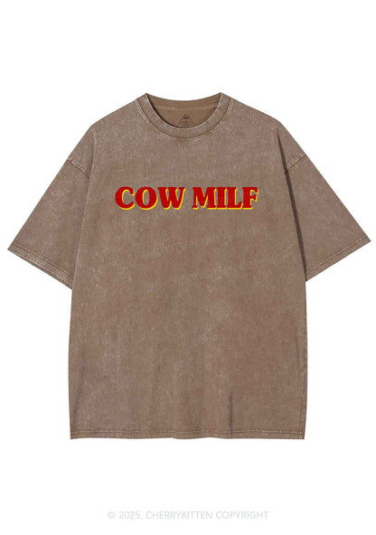 Cow Mxxf Y2K Washed Tee Cherrykitten