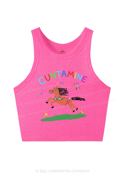 Cxxtamine Pony Y2K Crop Tank Top Cherrykitten