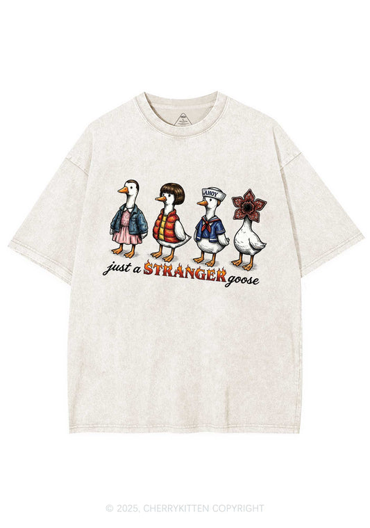 Just A Stranger Goose Y2K Shirts Washed Tee Cherrykitten