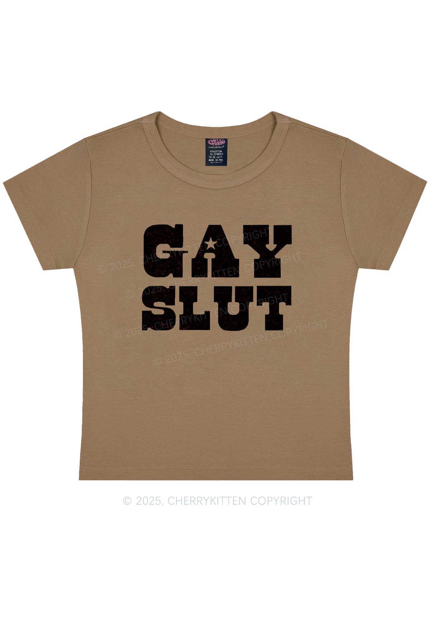 Gay Slxt Pride Y2K Baby Tee Cherrykitten