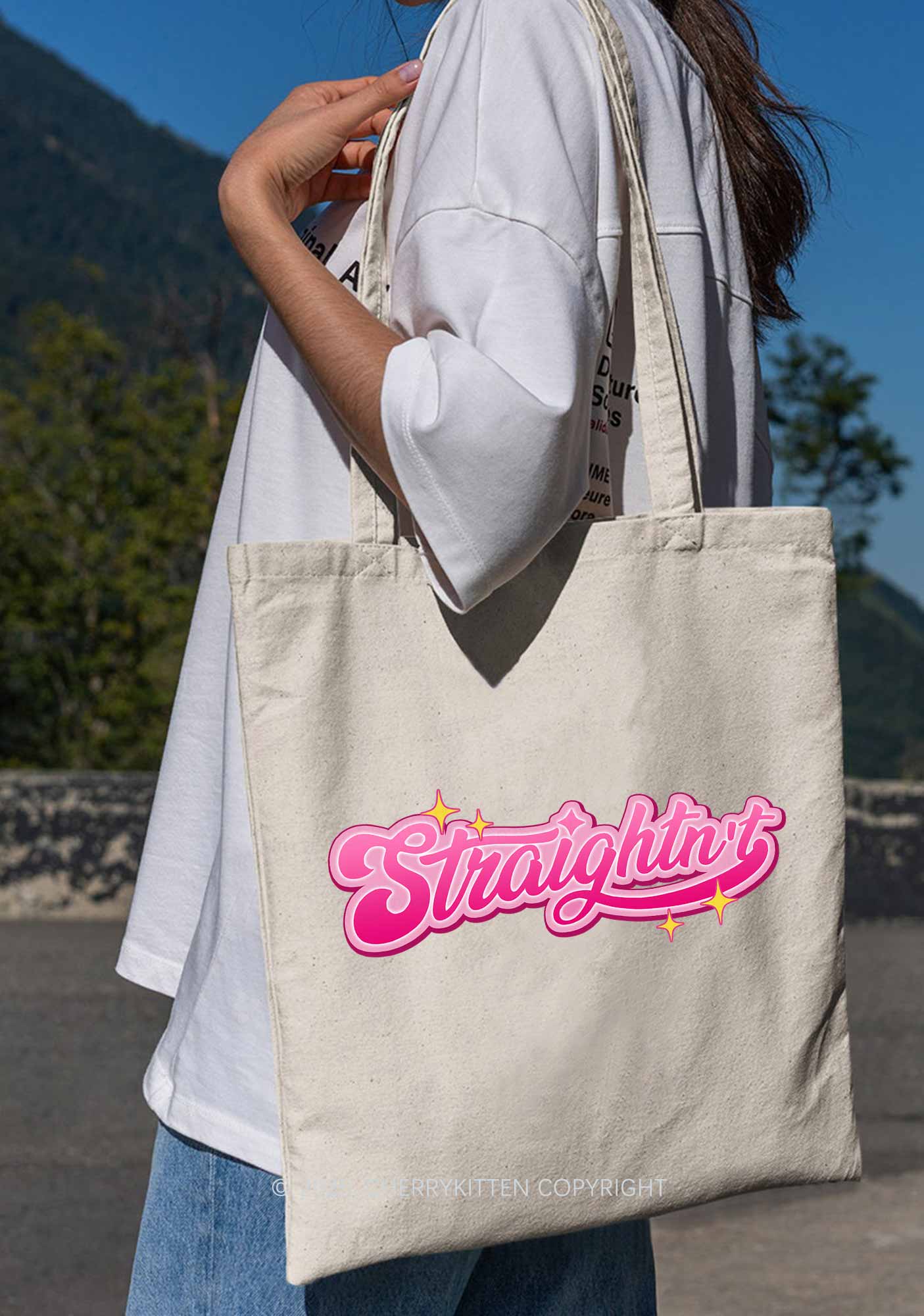 Straightnt Pride Y2K Canvas Tote Bag Cherrykitten