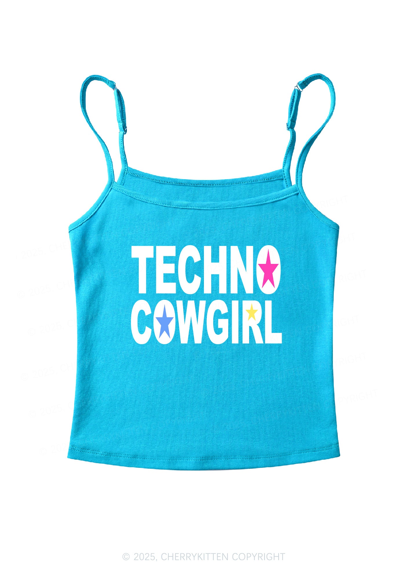 Techno Cowgirl Y2K Spaghetti Strap Cami Cherrykitten