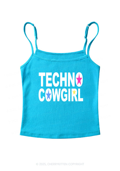 Techno Cowgirl Y2K Spaghetti Strap Cami Cherrykitten