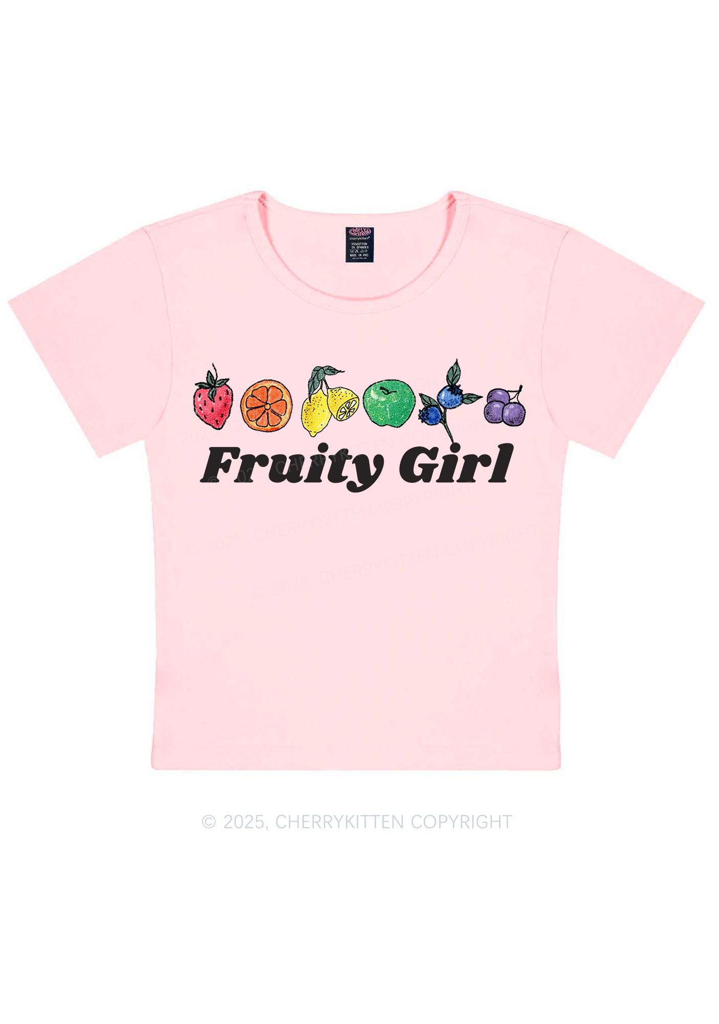 Fruity Girl Y2K Baby Tee Cherrykitten