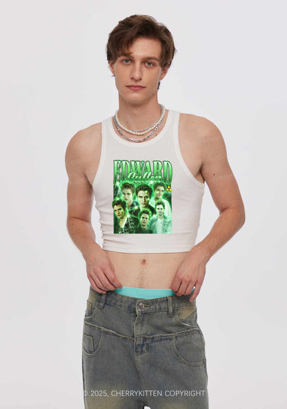 EC Green Lightning Y2K Crop Tank Top Cherrykitten