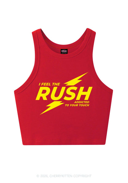 I Feel The Rush Y2K Crop Tank Top Cherrykitten
