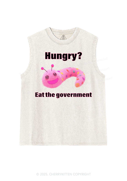 Eat The Government Y2K Washed Muscle Tank Cherrykitten