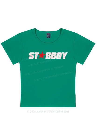 Red Starboy Y2K Baby Tee Cherrykitten