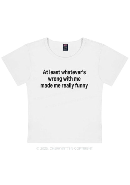 Made Me Really Funny Y2K Baby Tee Cherrykitten
