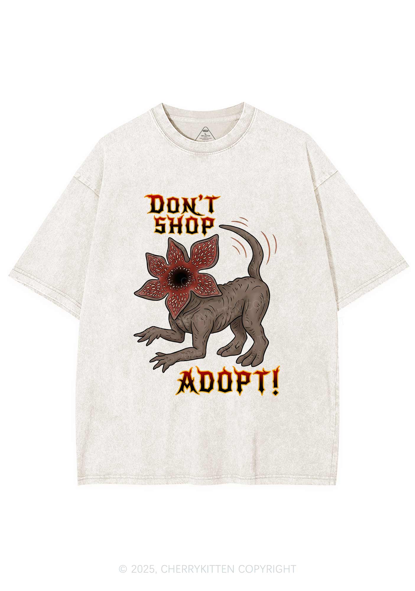 Dont Shop Adopt Y2K Shirts Washed Tee Cherrykitten