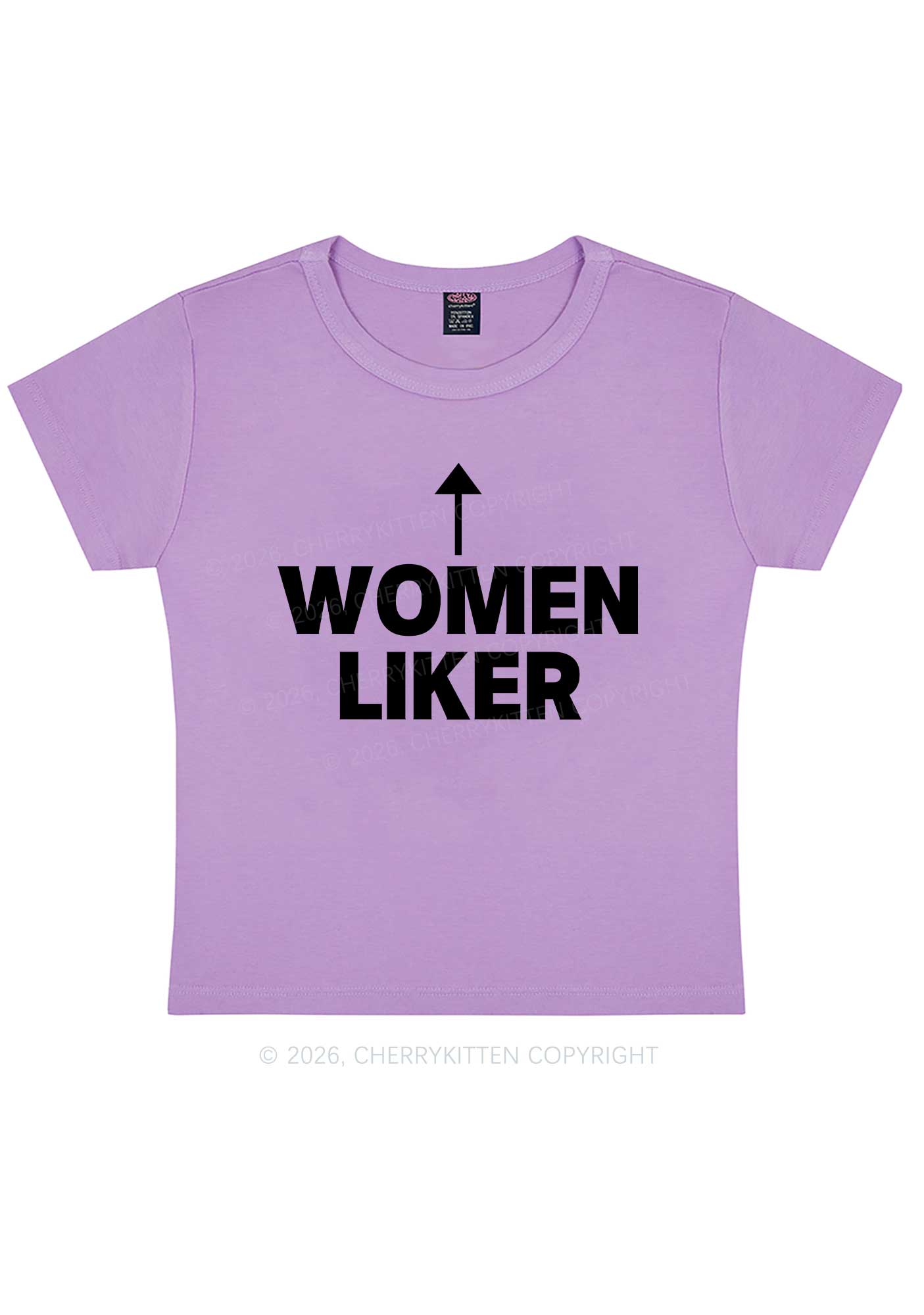 Women Liker Pride Y2K Baby Tee Cherrykitten