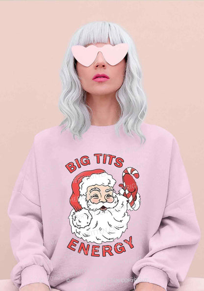 Big Santa Energy Christmas Y2K Sweatshirt Cherrykitten