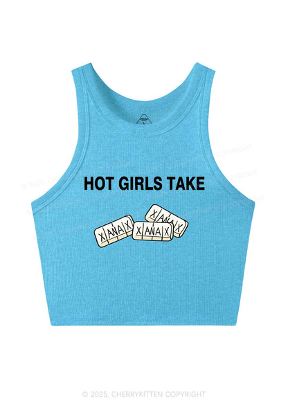 Hot Girls Take Xanax Y2K Crop Tank Top Cherrykitten