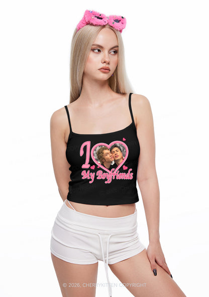 I Love My Boyfriends HR Y2K Spaghetti Strap Cami Cherrykitten