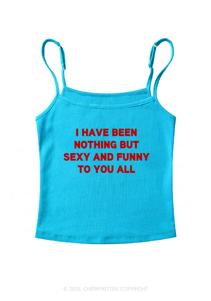 I Have Been Funny Y2K Spaghetti Strap Cami Cherrykitten