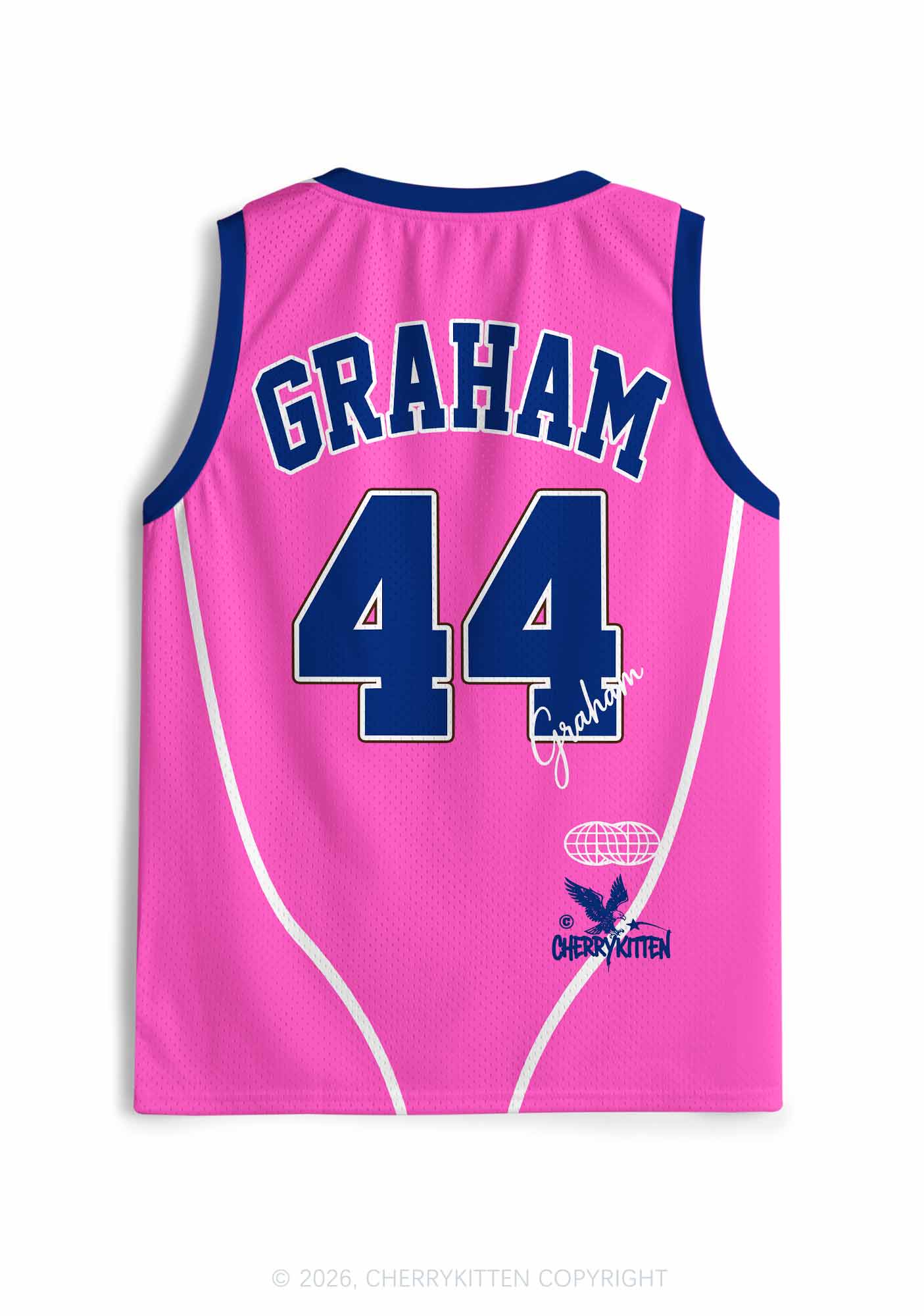 Pink Hockey Team GG Y2K Sport Jersey Tank Cherrykitten